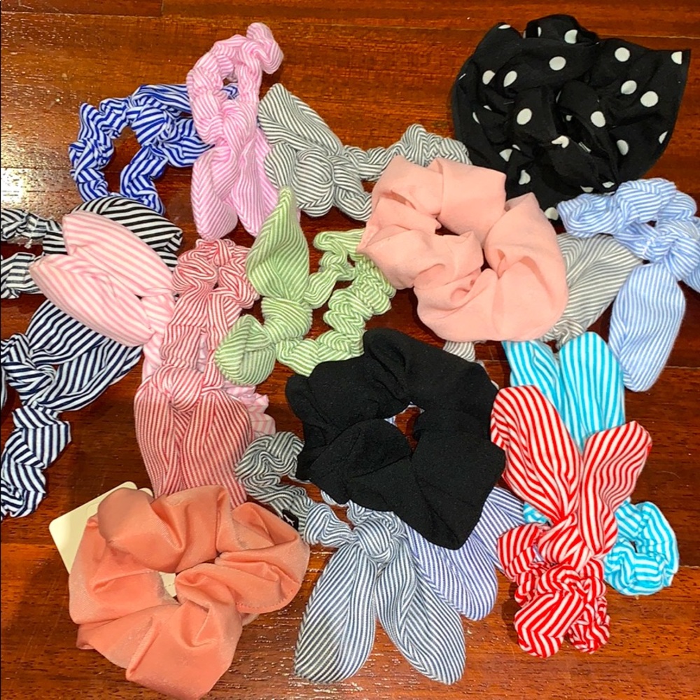 Assorted Hair Scrunchies (pack of 18)